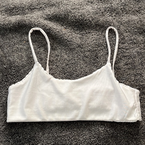 White Crinkle Shein Bikini - Picture 4 of 9